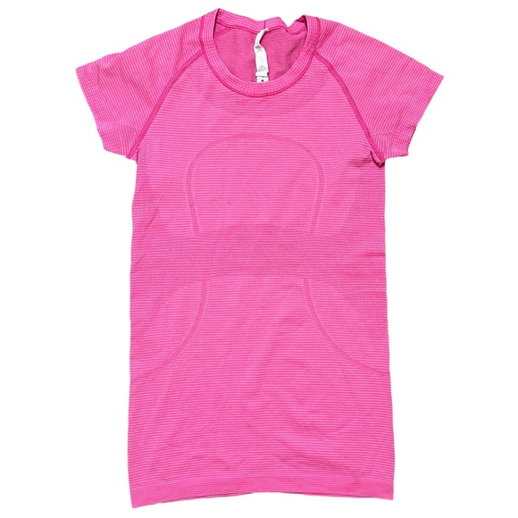 lululemon athletica Tops - Lululemon Swiftly Tech Short Sleeve Top in Bright Pink